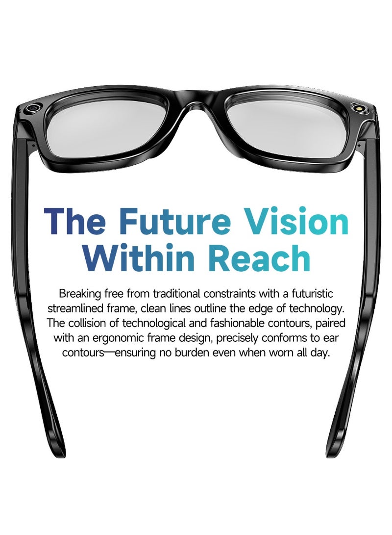 Anti-Shake 800W Pixel W610 Photo Translation AI Conversation Recording Video Music Playback Call Bluetooth Glasses (Sunglasses) - Image 2